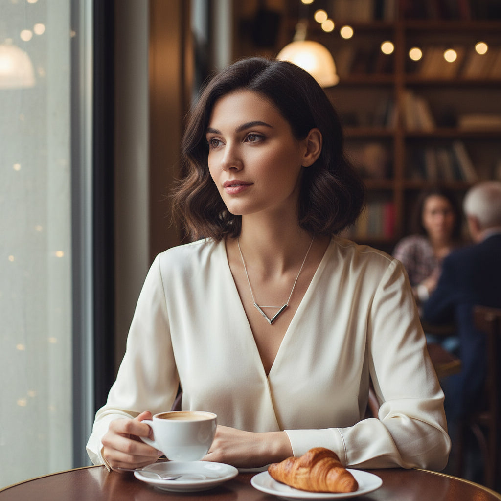 Sterling Silver Bar Necklace