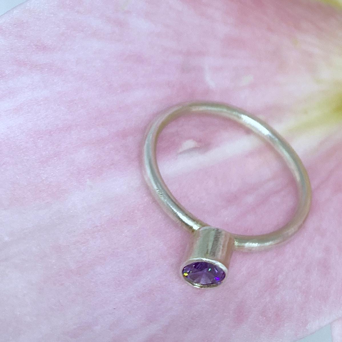 Amethyst Sterling Silver Ring - Llandere Jewelry