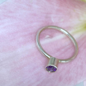 Amethyst Sterling Silver Ring - Llandere Jewelry