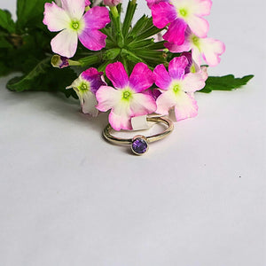Amethyst Sterling Silver Ring - Llandere Jewelry