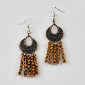 Tibetan style chandelier earrings