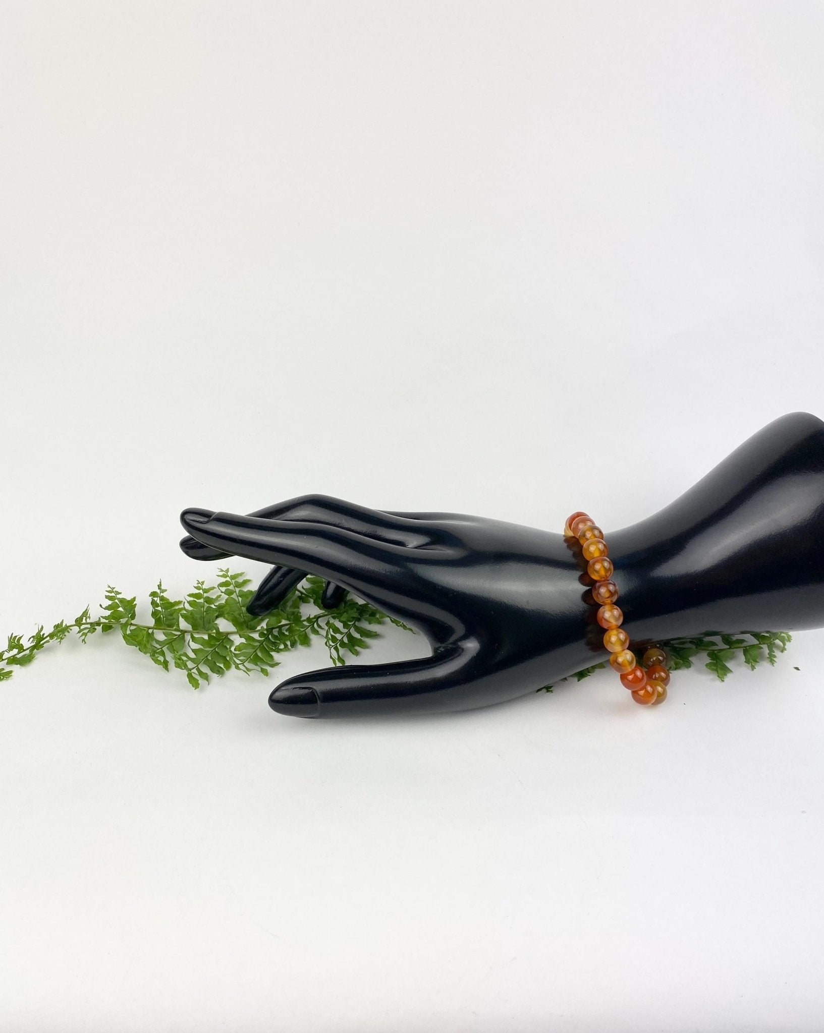 Carnelian beaded bracelet - Llandere Jewelry