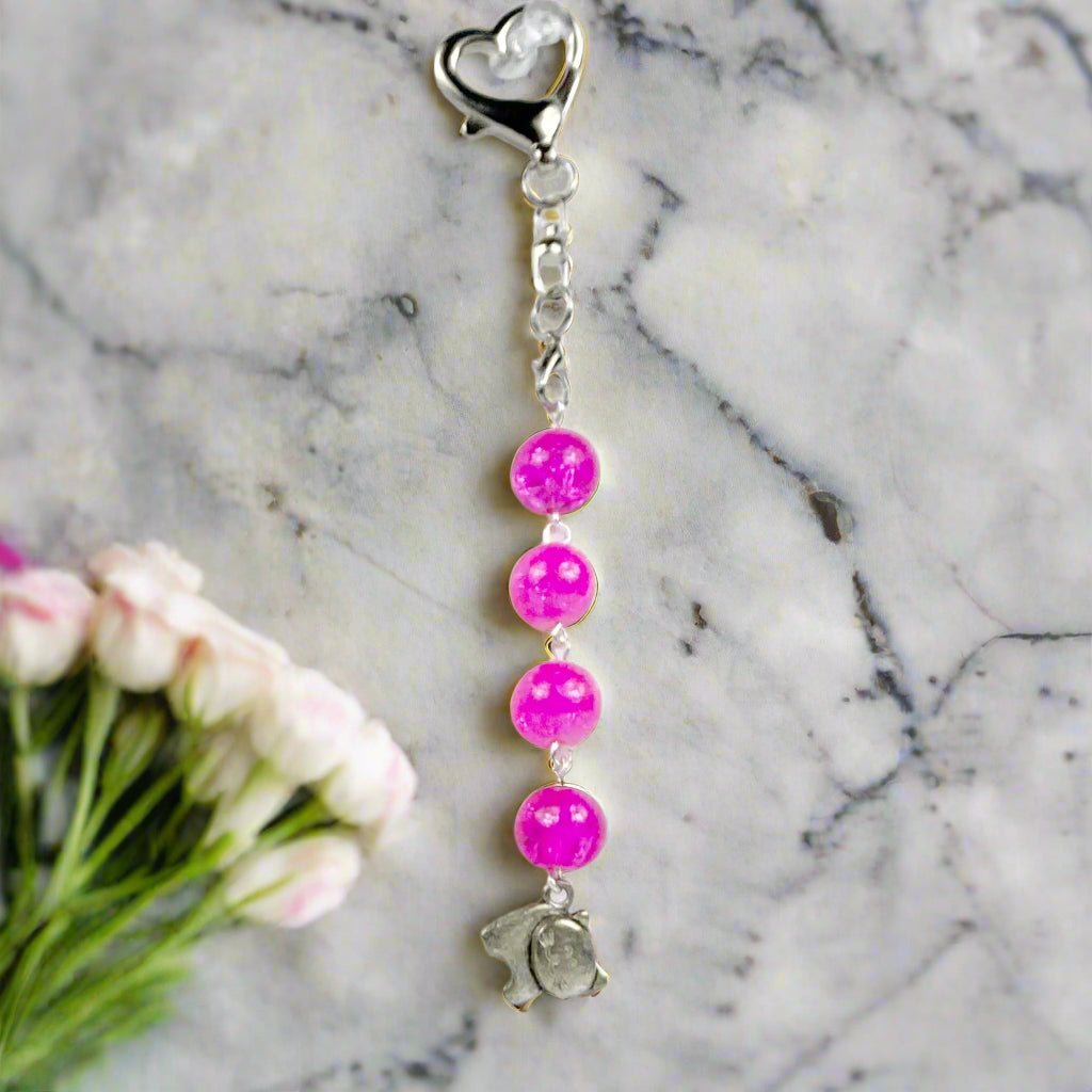 Cat Purse Charm & Zipper Pull - Handcrafted Accessory - Llandere Jewelry