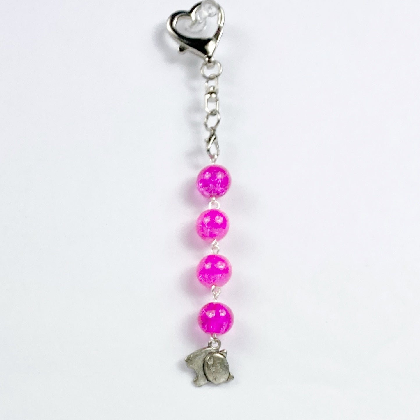 Cat Purse Charm & Zipper Pull - Handcrafted Accessory - Llandere Jewelry