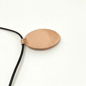 Copper fan necklace green striped agate necklace| Handmade | Llandere Jewelry - Llandere Jewelry