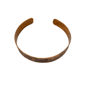 Copper Leaf Etched Bracelet | Handmade | Llandere Jewelry - Llandere Jewelry