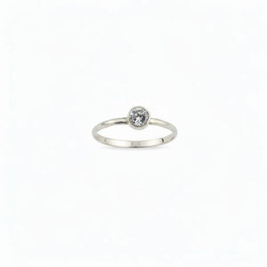 Cubic Zirconia Sterling Silver Ring - Llandere Jewelry