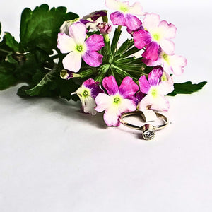 Cubic Zirconia Sterling Silver Ring - Llandere Jewelry
