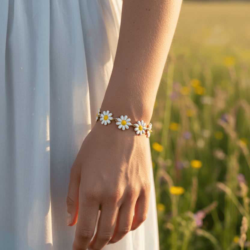 Daisy Chain Bracelet - Llandere Jewelry