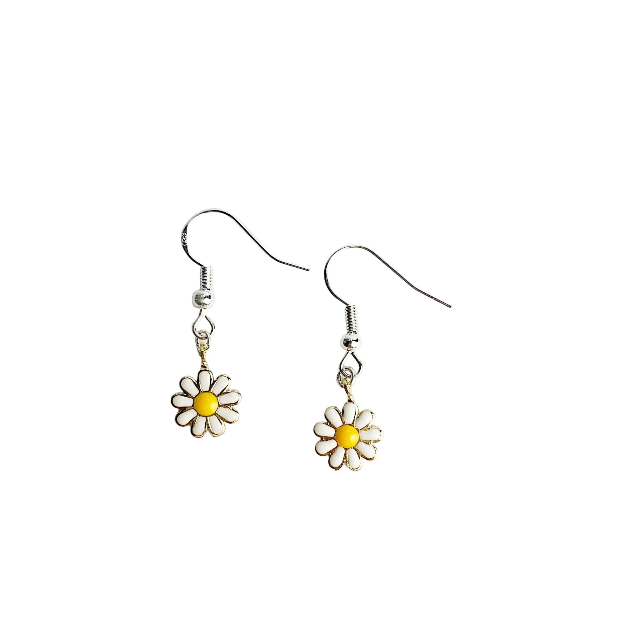 Daisy Drop Earrings - Llandere Jewelry