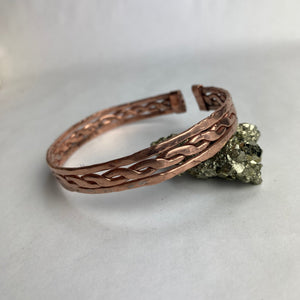Hammered Copper Bracelet 8 Inch - Llandere Jewelry