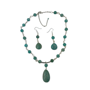 Amazonite jewelry set