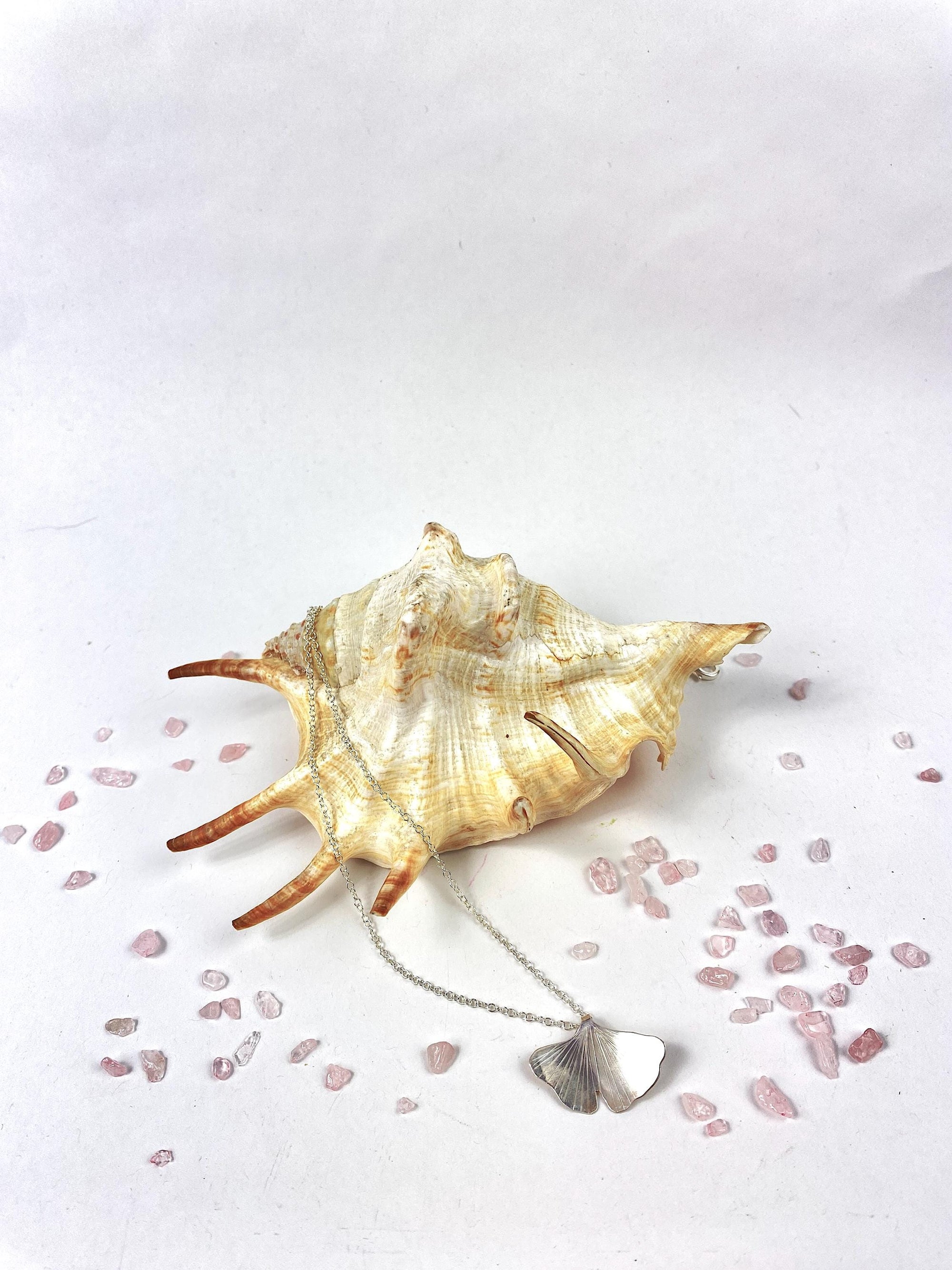 Mermaid Tail Pendant Necklace handmade