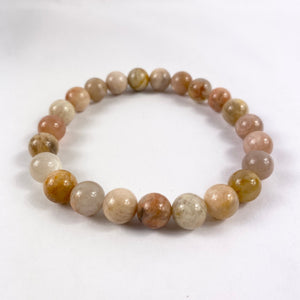 Moonstone Beaded Bracelet - Handcrafted Gemstone Jewelry - Llandere Jewelry