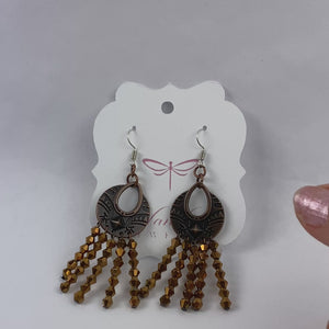 Tibetan style chandelier earrings