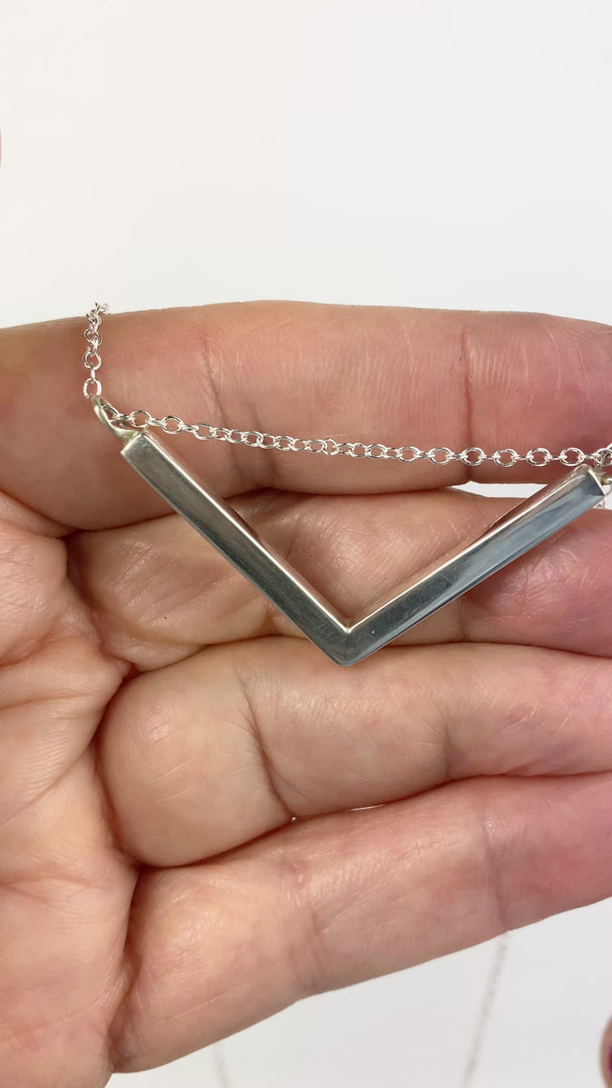 Sterling Silver Bar Necklace