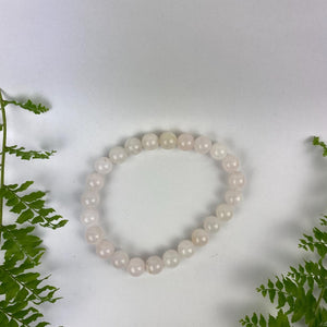 Rose Quartz Beaded Bracelet - A Touch of Love and Serenity| Handmade | Llandere Jewelry - Llandere Jewelry