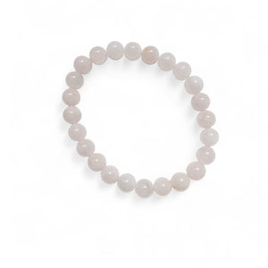 Rose Quartz Beaded Bracelet - A Touch of Love and Serenity| Handmade | Llandere Jewelry - Llandere Jewelry