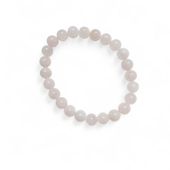 Rose Quartz Beaded Bracelet - A Touch of Love and Serenity| Handmade | Llandere Jewelry - Llandere Jewelry