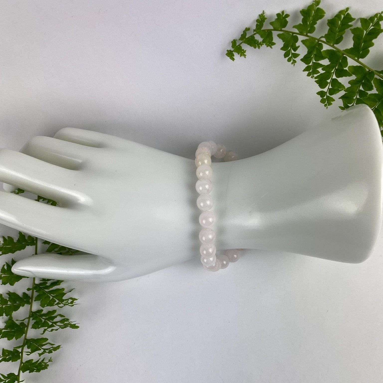 Rose Quartz Beaded Bracelet - A Touch of Love and Serenity| Handmade | Llandere Jewelry - Llandere Jewelry