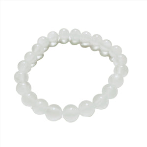 Selenite Beaded Bracelet - Light and Tranquil| Handmade | Llandere Jewelry - Llandere Jewelry