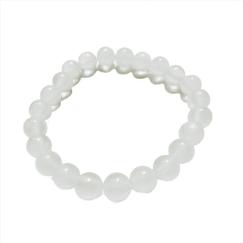 Selenite Beaded Bracelet - Light and Tranquil| Handmade | Llandere Jewelry - Llandere Jewelry