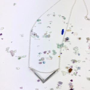 Sterling Silver Bar Necklace: Minimalist - Llandere Jewelry