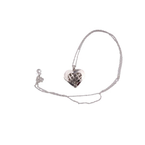 Sterling Silver Puff Heart Pendant|Handmade|Llandere Jewelry - Llandere Jewelry
