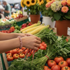 strawberry quartz bracelet
