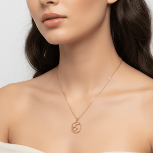 Aquarius pendant necklace in sterling silver / Llandere Jewelry