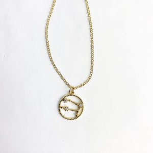 Gemini pendant necklace in sterling silver / Llandere Jewelry