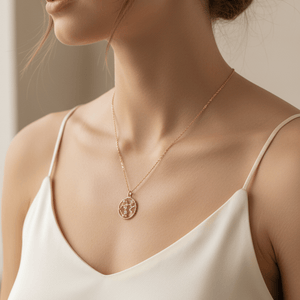 Sagittarius pendant necklace in sterling silver / Llandere Jewelry