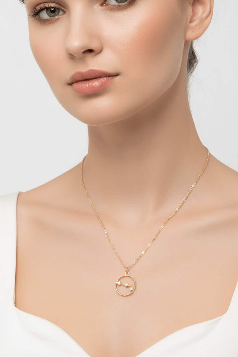 Scorpio pendant necklace in sterling silver / Llandere Jewelry