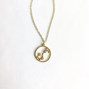 Leo pendant necklace in sterling silver / Llandere Jewelry