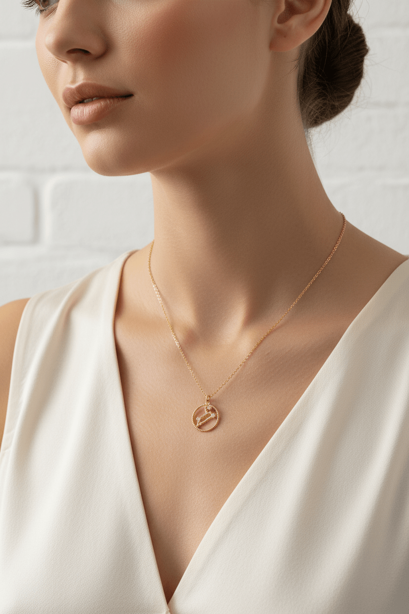 Scorpio pendant necklace in sterling silver / Llandere Jewelry
