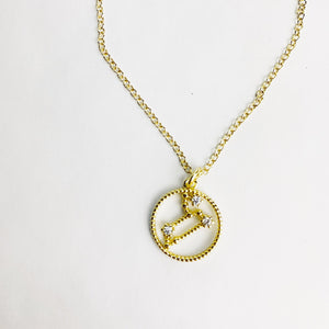Aries pendant necklace in sterling silver / Llandere Jewelry